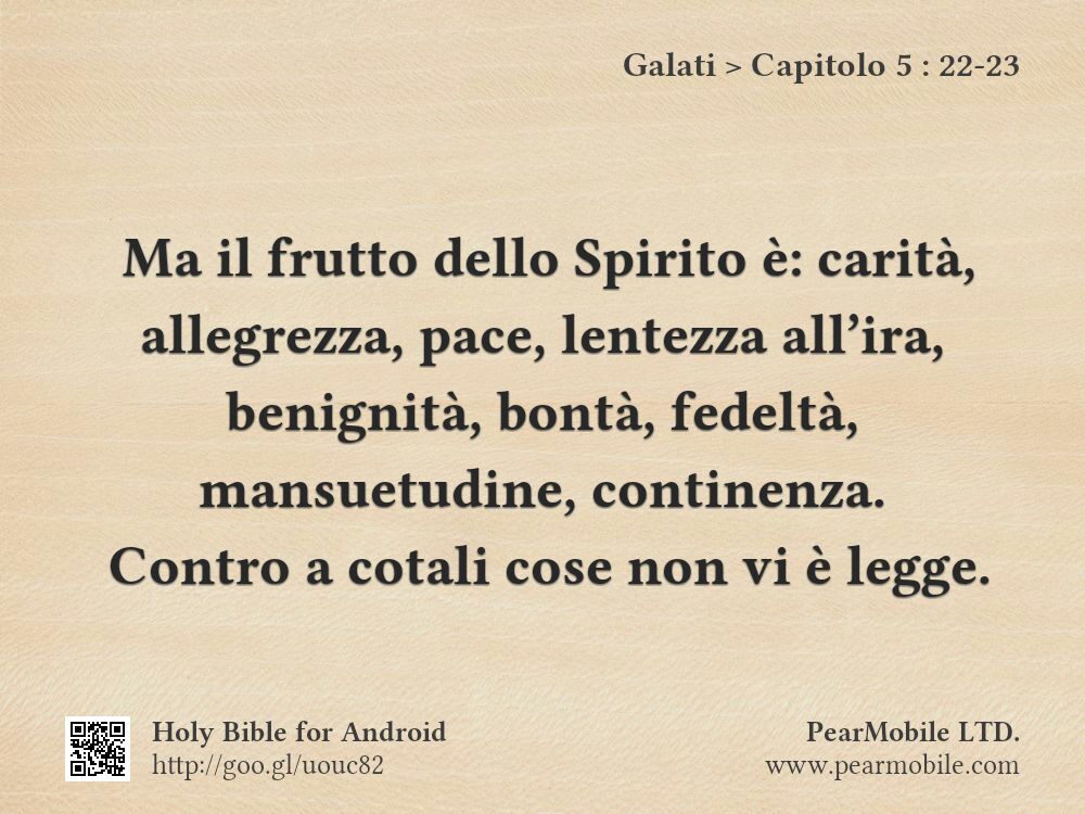 Galati, Capitolo 5:22-23